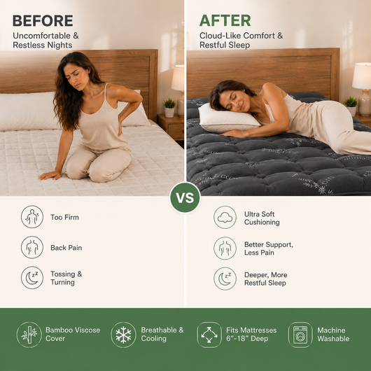 Sanovia™ Bamboo Mattress Topper